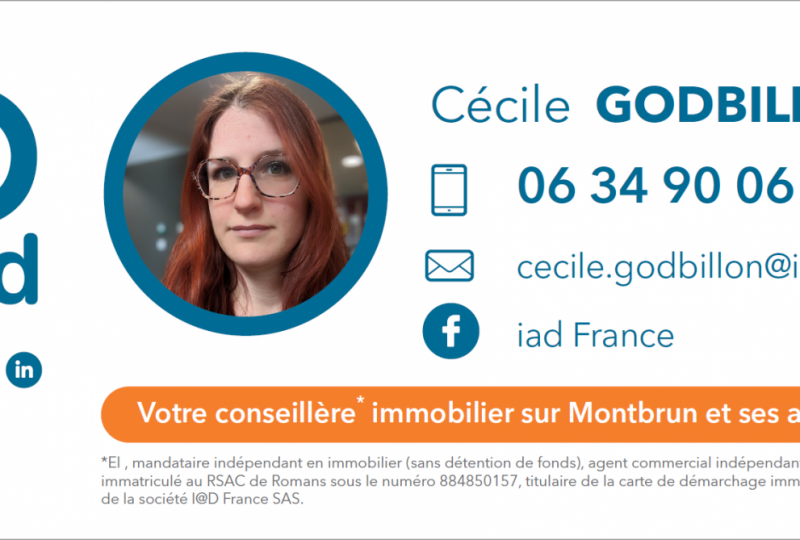 Cécile GODBILLON – iad immobilier à Montbrun-les-Bains - 0